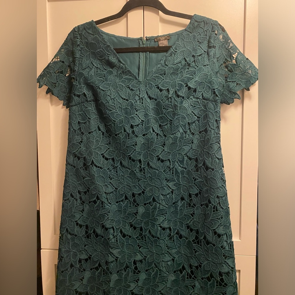 Green Ann Taylor Cocktail Dress